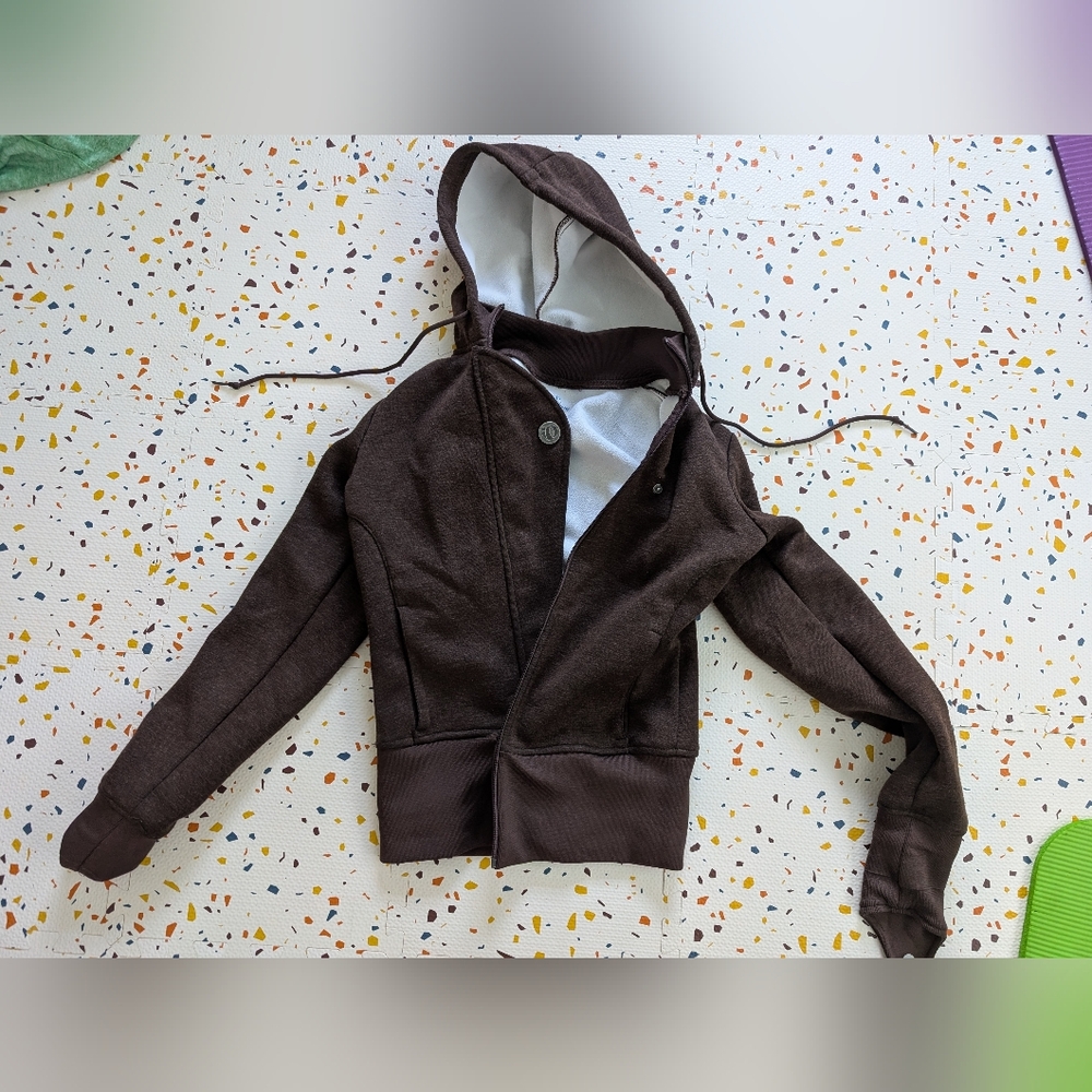 Pearl Izumi Brown Hooded Jacket Cozy Size Small